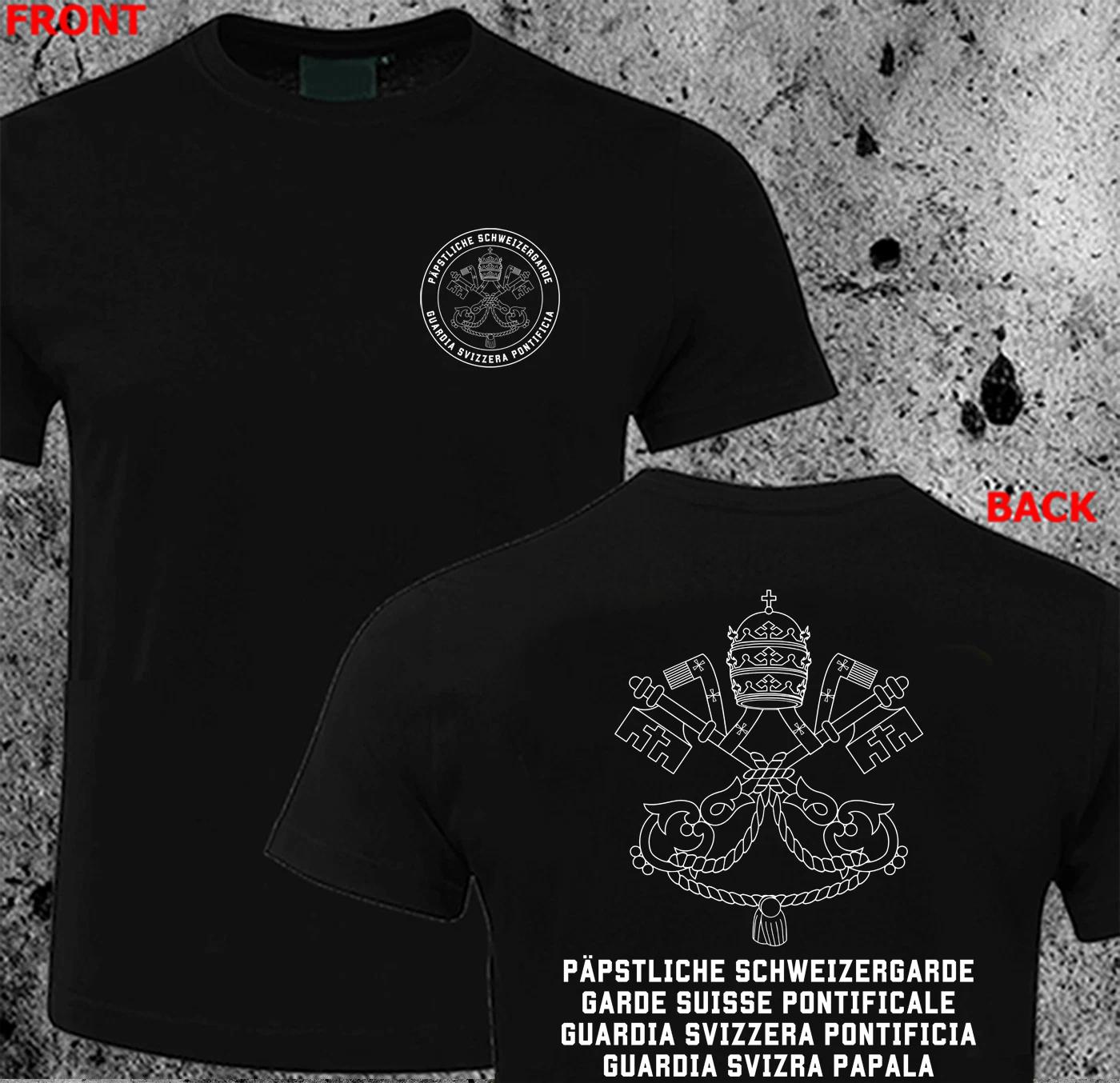 

Rare Vatican Guardia Svizzera Swiss Guard Roman Catholic Pope Security T-shirt Clothing Y2k Tops Streetwear T-shirt S