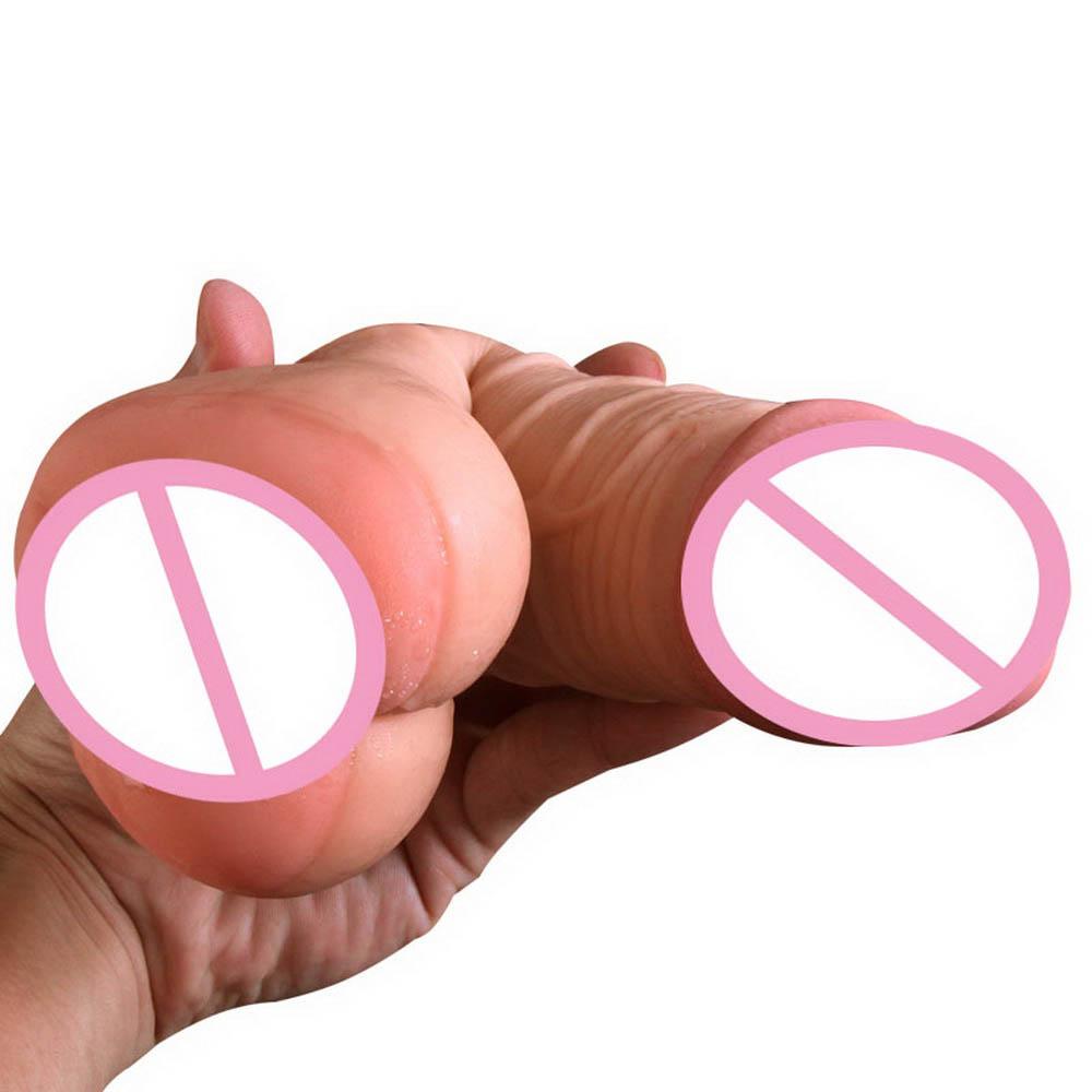 Silikon-Kondom, Penis-Vergrößerungshülse, großer Dildo mit weicher Vagina, flexibler Penis, Dick, Männer, Masturbator, weibliche Masturbation
