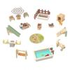 New Mini Small Furniture Wooden Kitchen Bedroom Bathroom Play House Simulation Doll House Children's Toys Furniture Placement