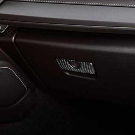 For Chevrolet Camaro 2016- Carbon Fiber Interior Glove Box Handle Cover Trim