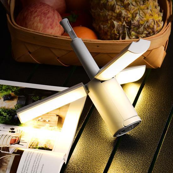 Folding Camping Light 3 Modes Brightness Adjustable Waterproof USB Rechargeable Super Bright Outdoor Hiking Tent Hanging Lamp Emergency Lantern