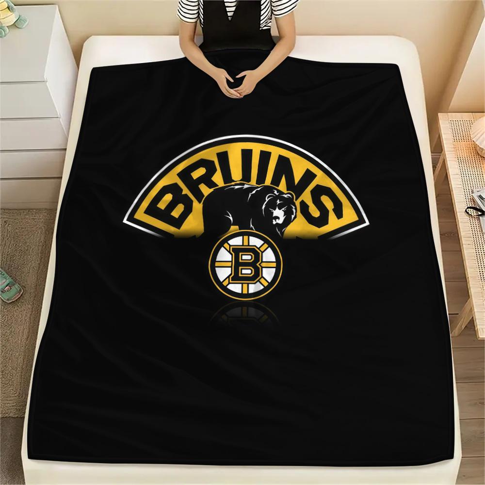 Boston Bruins2 Flannel Blanket, High quality Comfortable for All Seasons, Home Decor, Warmth and Comfort