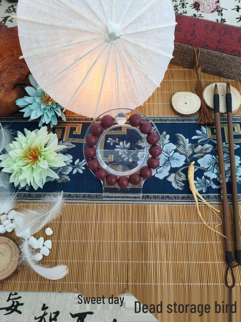 Custom Osmanthus Scented Herbal Incense Bracelet - Traditional Handmade Chinese Prayer Beads