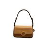 Miller Metal Double T Logo Flap Stitching Crossbody Bag Women Handbags Brown 144020-202