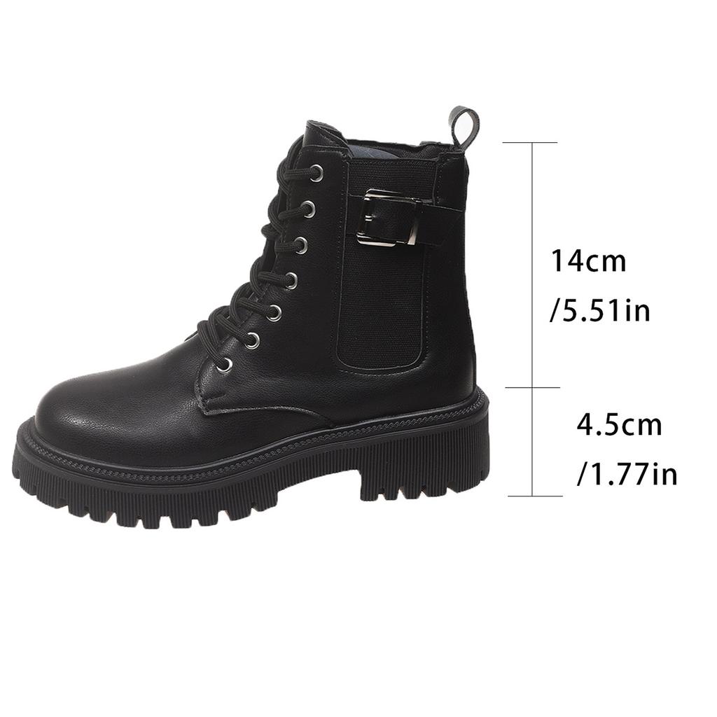British Martin boots women's autumn and winter new fashion platform short boots large size women's boots