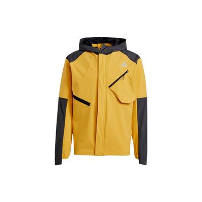 Ultimative Laufjacke Cold.Rdy mit Kapuze Colorblock Herrenjacke Gelb IL1968