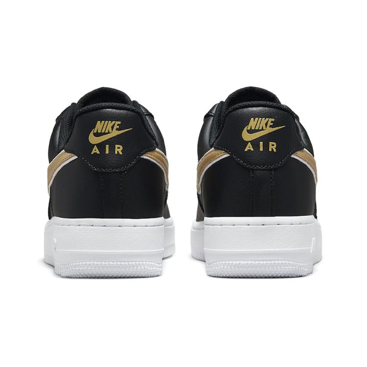 Nike Air Force 1 07 Essential Zwart Metallic Goud Dames Sneakers Wit DD1523-001