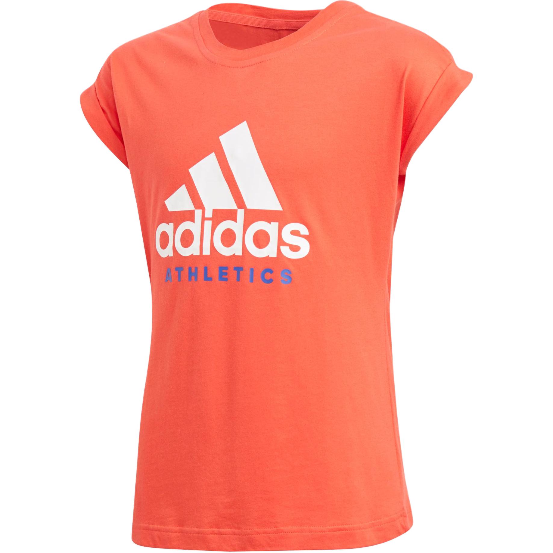 Adidas T Shirt Natural Coral Powder/White Teenagers CF6666 152