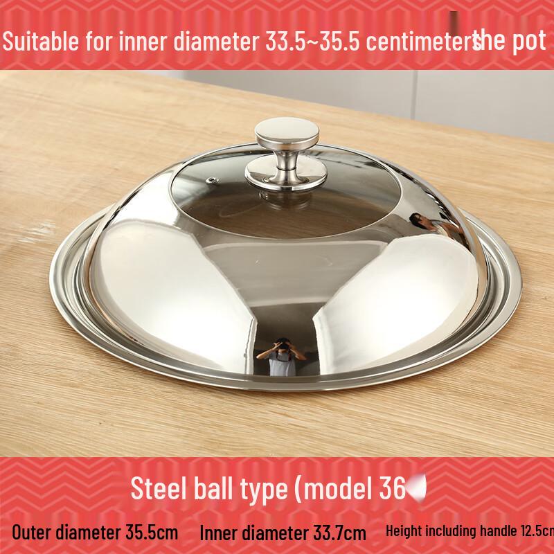 Zhaoran Stainless Steel Pot Lid with Visible Window