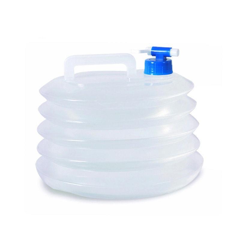 Foldable 5 Liters Portable Container for Hiking Outdoor Use Small Size One Size белый