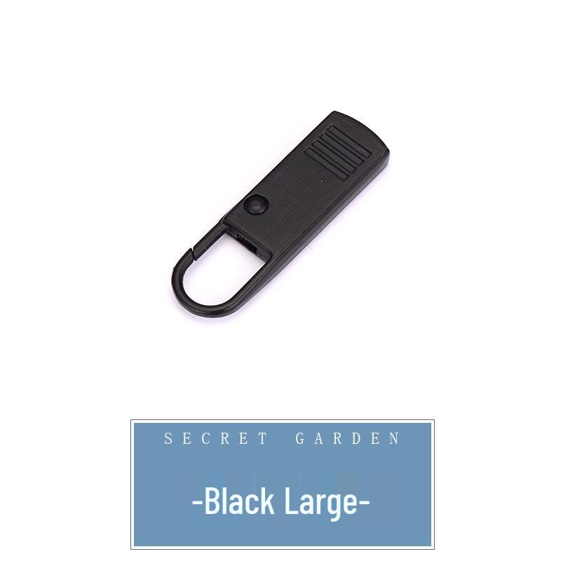 Tool-Free Removable Zipper Puller for Luggage, Bags, Jackets, Clothes, Shoes, & Boots with Metal Pendant Tab