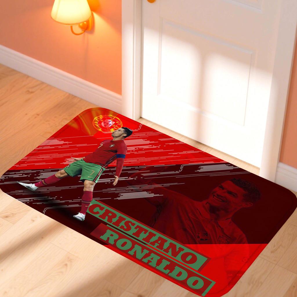 C-CristianoS R-Ronaldo CR7 Zerbino Tappeti da Cucina per Camera da Letto Tappetino per Porta d'Ingresso Tappetino Antiscivolo Decorazione della Stanza Tappeto Motocicletta Casa
