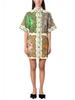 Trendy European & American Printed Cotton Linen Shirt Dress - Casual Slim Fit
