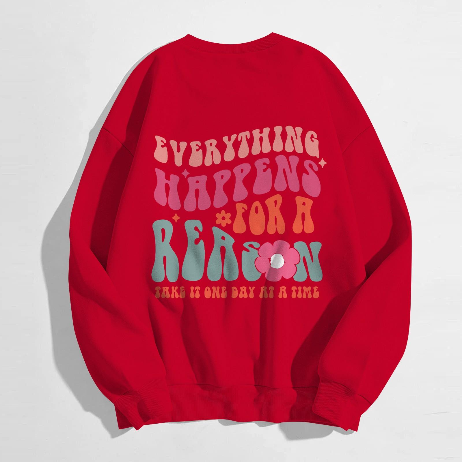 

Жіночі великі пуловери Світшоти Флісові светри Довгі рукави Зима Осіннє вбрання L червоний