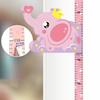 Removable Elephant Height Ruler Cartoon Wall Sticker Growth Chart  Kids Room