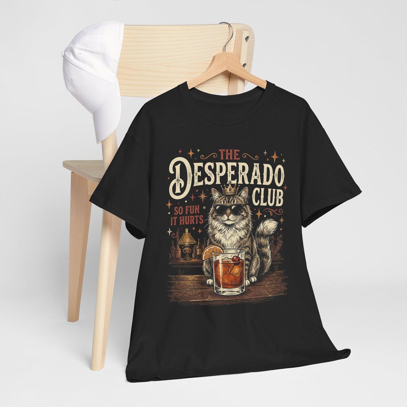 Desperado Club Mama T-Shirt; Funny Cat Night Off Tee; Bruh Cat Lover Shirt S