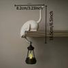 A Cat-Shaped Wall Hook Featuring a Cat Hanging Upside Down with One Paw Extended This Cat Can Hold Keys Pendants And Other Small Items