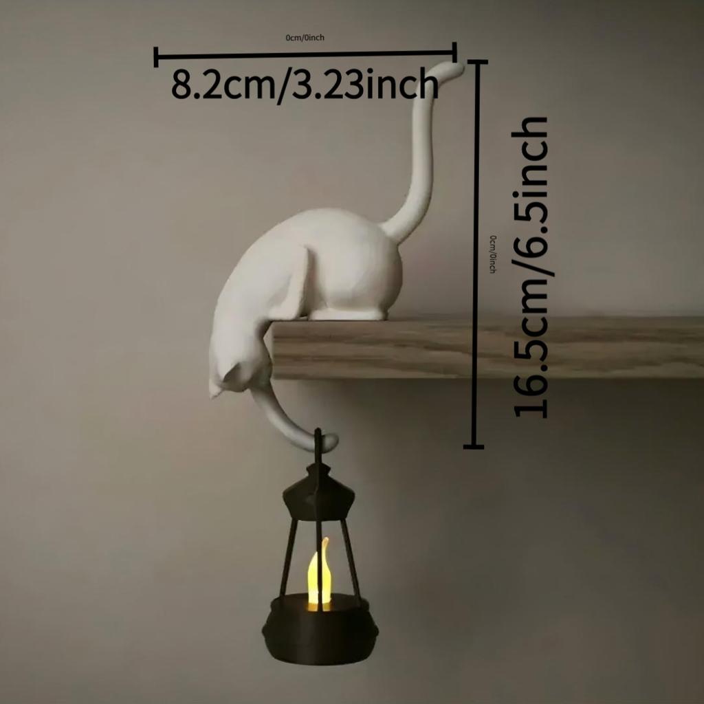 A Cat-Shaped Wall Hook Featuring a Cat Hanging Upside Down with One Paw Extended This Cat Can Hold Keys Pendants And Other Small Items