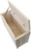 Garden Garden Natural Wood Bench Box Washed White Width 80cm X Depth 31cm X Height (Storage) 50.5cm BOX-B800WHT