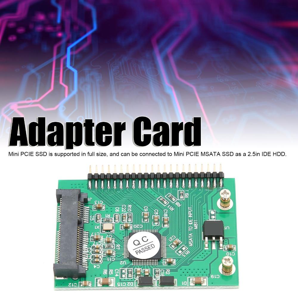 2.5 Inch Mini PCIE Adapter 44 Pin Interface Card Reader MSATA SSD Adapter  Hard Disk Conversion