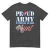 Proud Army National Guard Aunt Usa Heart Flag Shirt Tshirt