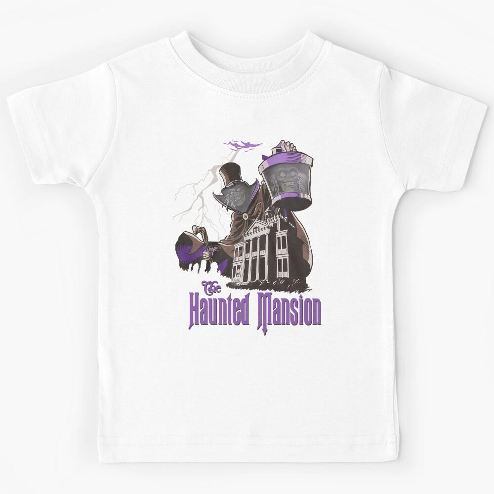 Haunted Victorian House Ghost Spooky Mansion Kids T-Shirt 150