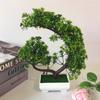 Umělá květina Borovice Rostlina Bonsai Zahrada DIY Holiday Party Home Dekor na plochu