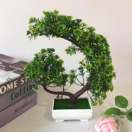 Umělá květina Borovice Rostlina Bonsai Zahrada DIY Holiday Party Home Dekor na plochu