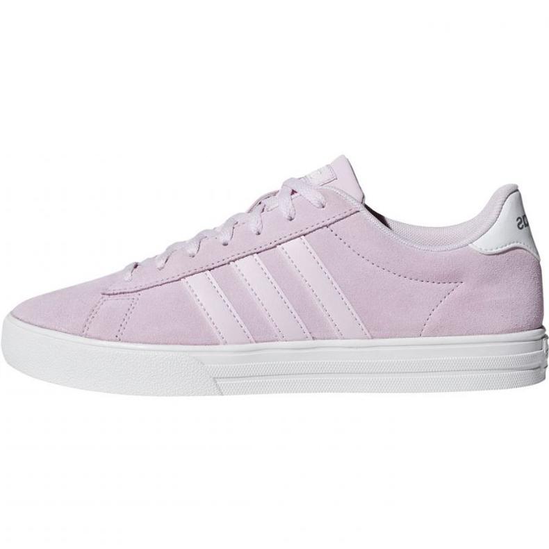 Adidas Daily 2.0 Comfortable Soft Non-Slip Durable Low-Top Skate Shoes Women Sneakers Pink White F34740