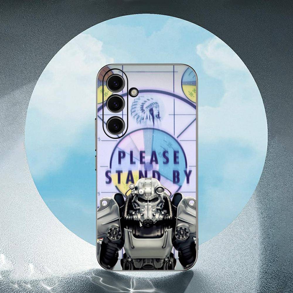 F-Fallout-T 76 For Samsung Galaxy S25 S24 S23 Ultra S22 S21 Plus S20 Black Soft Silicone Protective Case