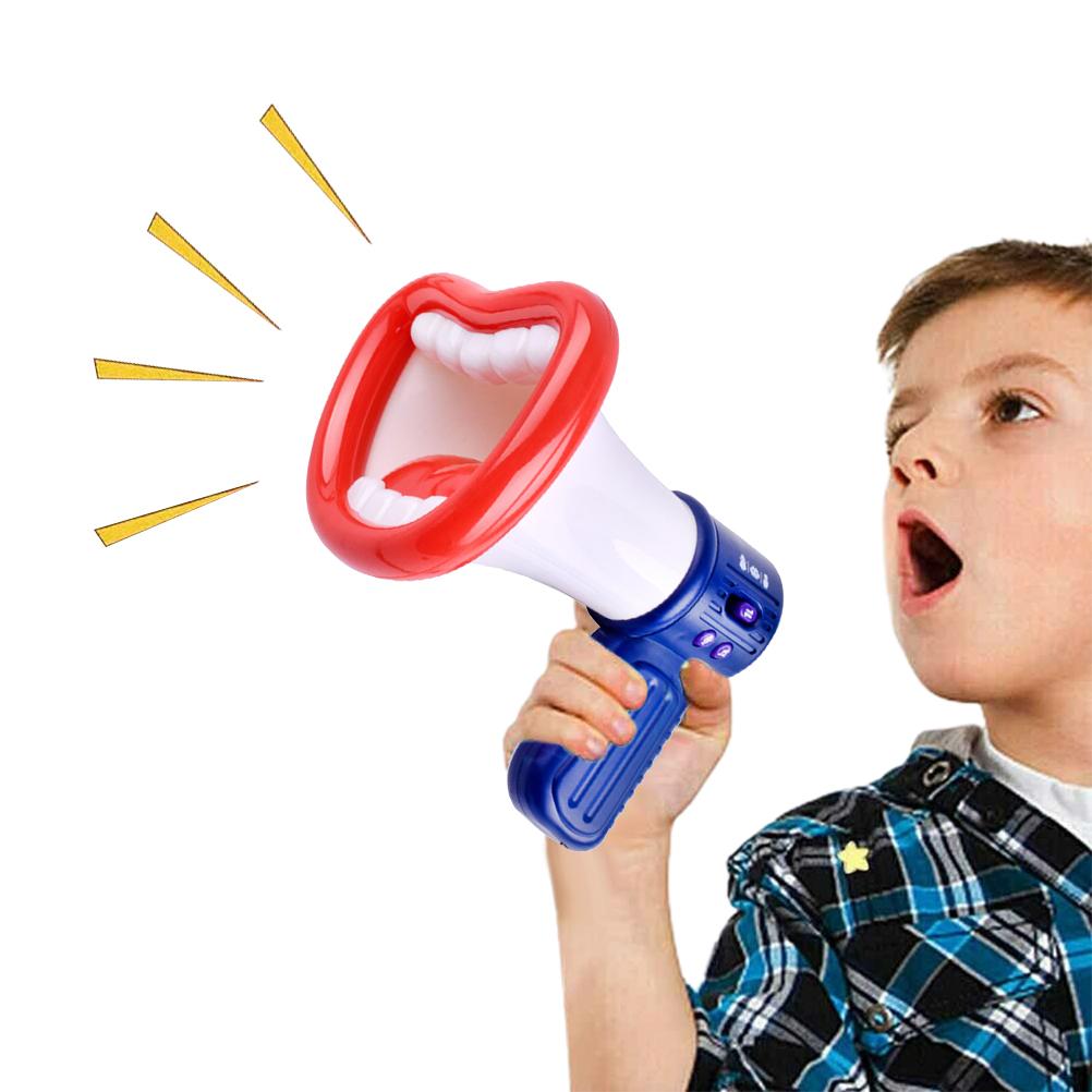 

ZK30 Novelty Horn Toy Voice Changer Loud Speaker Halloween Voice Changing Loudspeaker Amplifies Sound Effect Megaphone Kids Gift белый