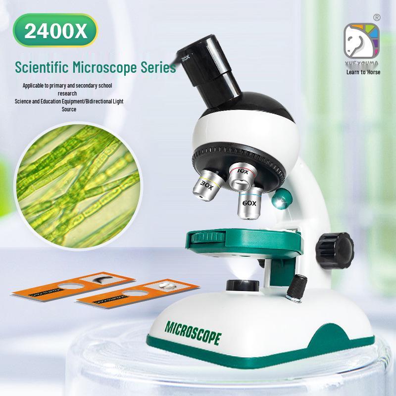 

Просунутий оптичний мікроскоп 2400X для біології - науковий подарунок для дітей середнього шкільного віку Color may vary