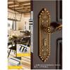 European Style Mute Room Door Lock Handle Fashion Interior Door Knobs Lock Luxurious Anti-theft Gate Lock Furniture Hardware