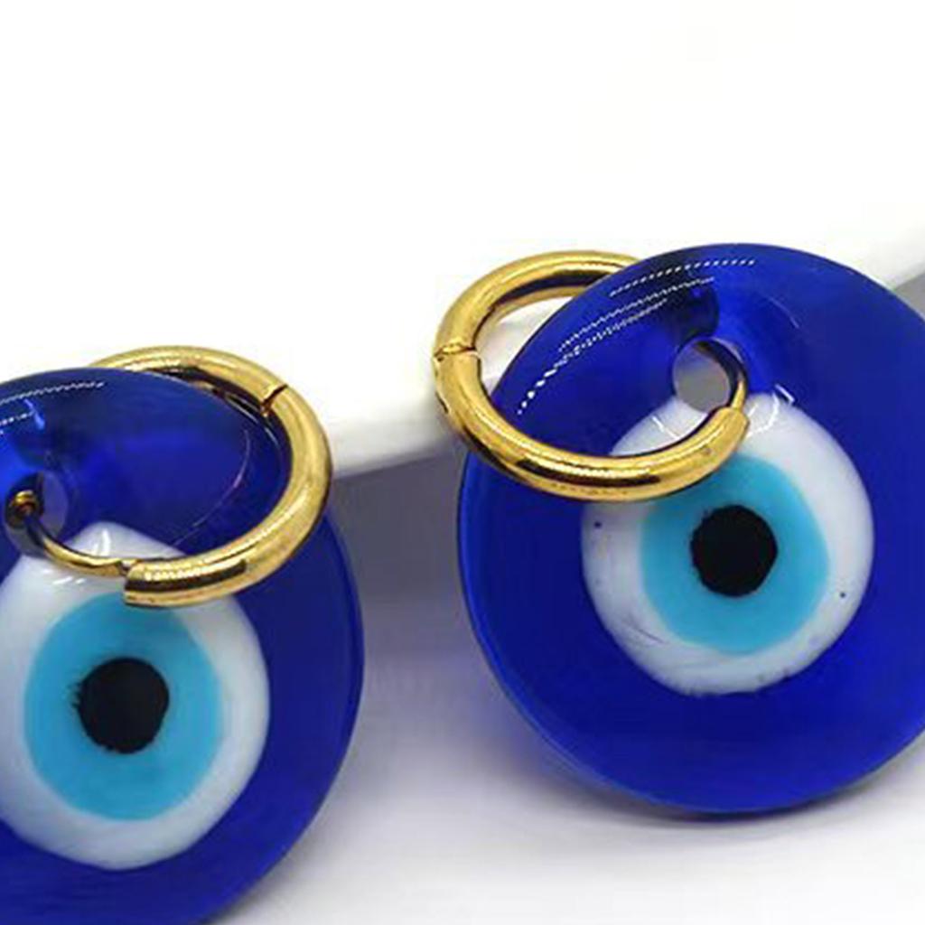 European and American Turkey Devil's Eye Stud Earrings Retro Acrylic Eye Round Earrings Personality All-match Earrings