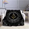 Fashion patterns Masonic portable sofa Blanket Freemason Flannel warm four seasons camping blanke Freemasonry Multi Size blanket