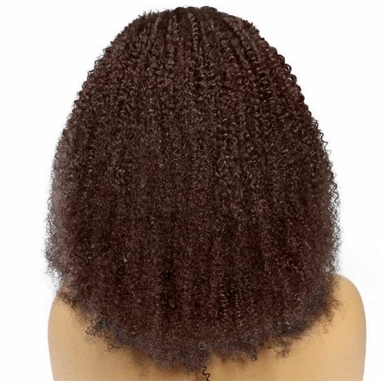 Peruka afrykańska z krótkim bobem i koronką, damska mała, kręcona peruka średniej długości, krótka, kręcona, sztuczne włosy