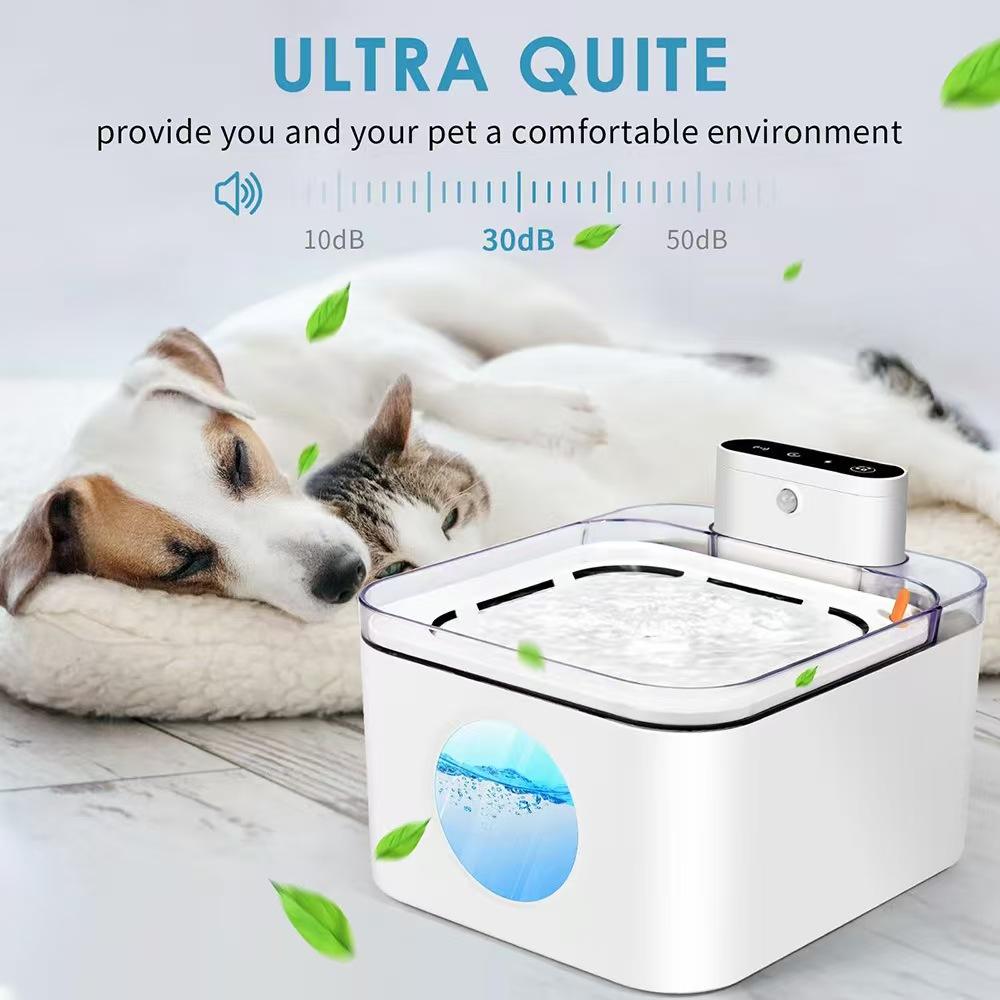 Pet Smart Water Dispenser Wireless Automatic Induction Cat Water Dispenser Non-plug in Water Feeder Dog Accessories Pet Items