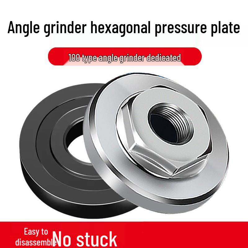 Universal Angle Grinder Flange Set: 100-Piece Kit with Nut, Screw, and Polisher Accessories