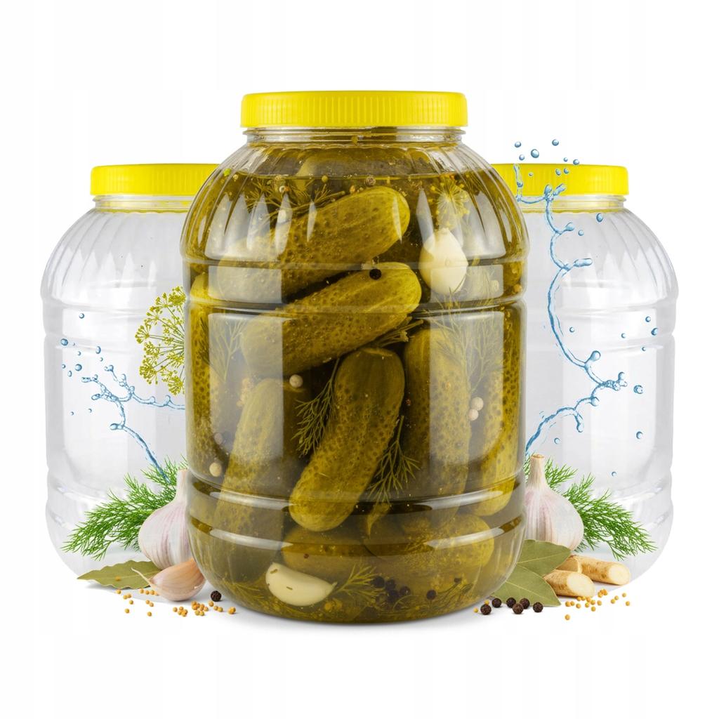 5x Behälter GLAS 5l Kunststoff MULTIFUNKTIONALE Gläser Für Liköre Lebensmittel