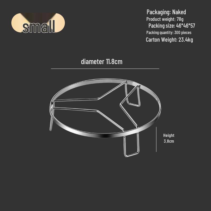 Thickened Stainless Steel Elevated Steaming Rack & Heat Insulation Mat