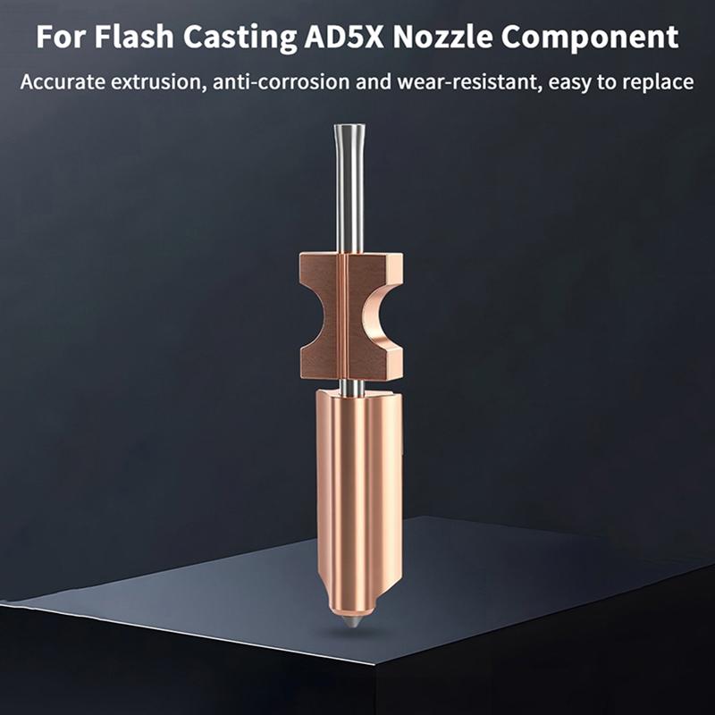For Flashforge Ad5X Nozzle Upgrade Detachable 0.25 0.4 0.6 0.8Mm For Flashforge Ad5X Hotend Extruder Quick Release Heater Block