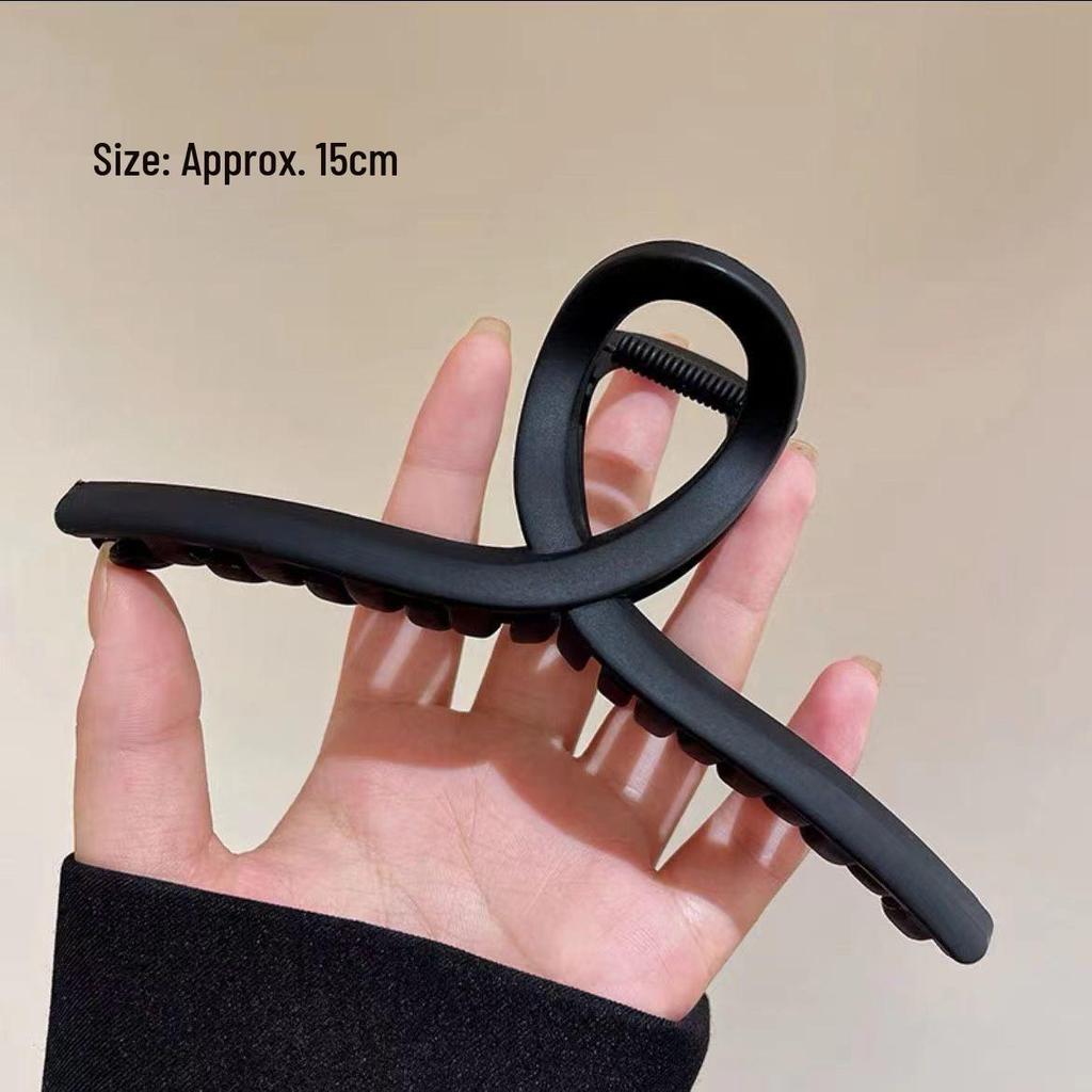 Elegant Large Hair Claw Clip for Thick Hair - High-End Korean Updo Shark Clip