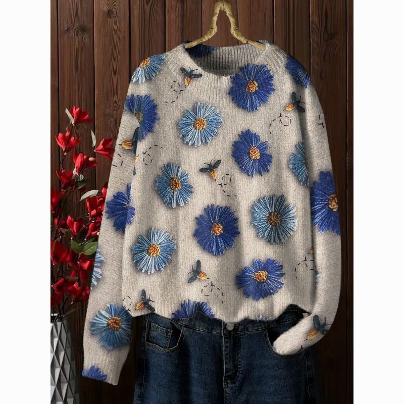 

Трендовый свитер свободного кроя с принтом, модный дизайн, молодежные и стильные топы XL