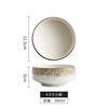 Ceramic Round Tableware Household High-foot Bowl High-end Restaurant Salad Fruit Bowl Artistic Conception Dish Fusion Dish