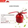 American Red Manual Iron Hydraulic Oil Can for Engine and Gear Maintenance