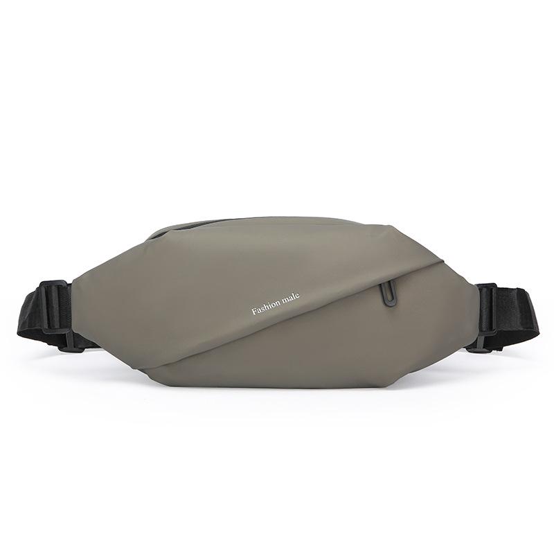 Men'S Fanny Pack Outdoor Running Mobile Phone Bag Multi-Function Large Capacity Breast Bag Casual Fashion Messenger Bag Waterproof