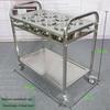 ZLIII 2-Tier Stainless Steel Mobile Spice Cart