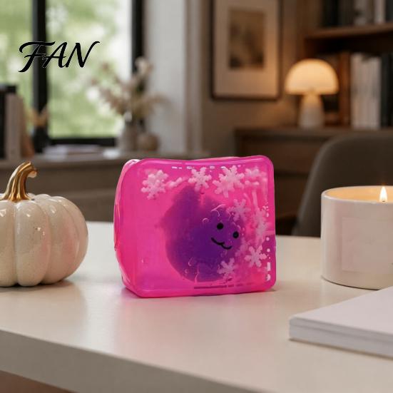 Stress Relief Squeeze Toy Halloween Ghost Cube Toy, Pumpkin Bat with Sensory Snowflake, Hand Relaxation for Party Favors Portable Ball