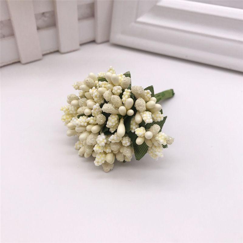 Elegant 12pcs Small Pearl Berry Bunch For Beautiful Diy Wreath And Wedding Decor