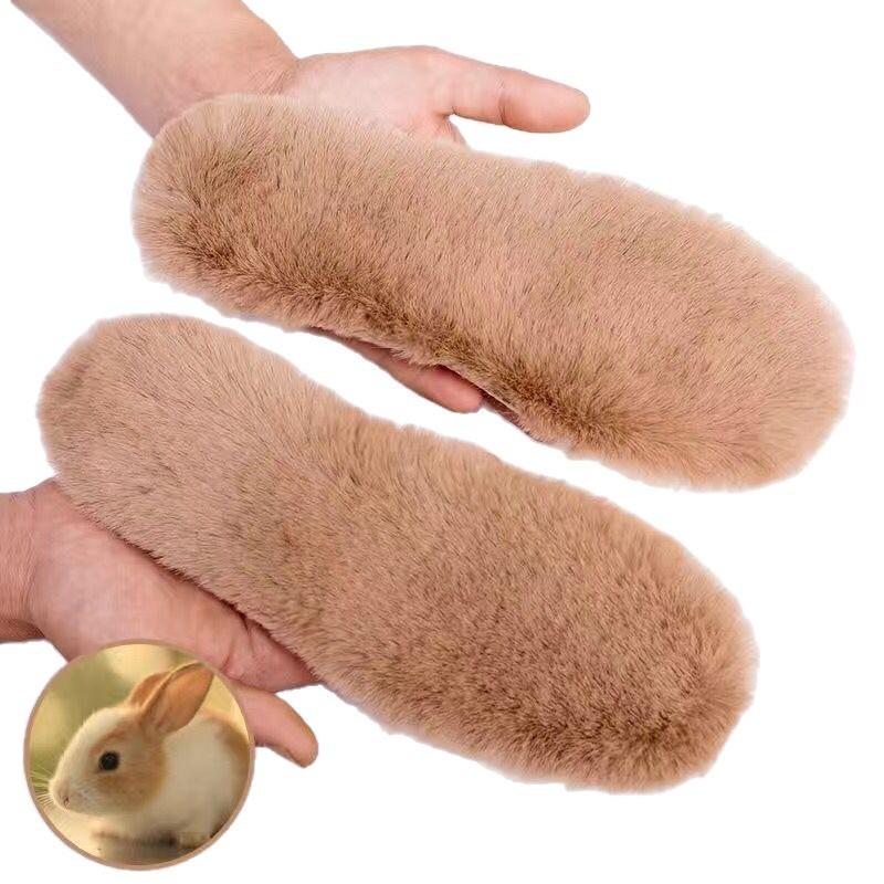 Insoles, Thick Warm Wool Insoles Fluffy Fleece Replacement for Shoes Boots Slippers